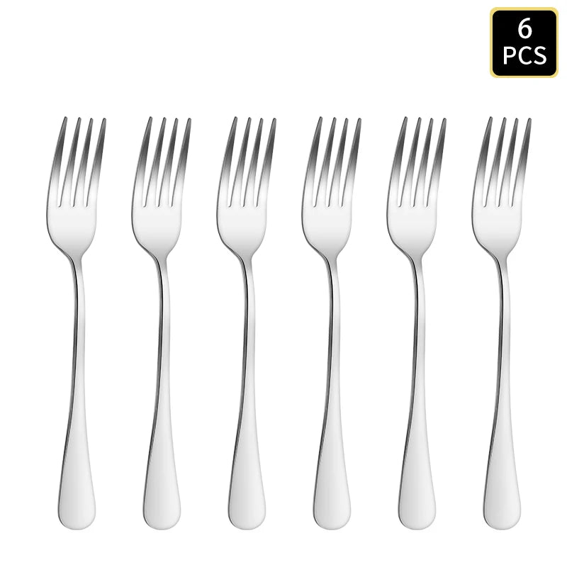 Silver stainless steel cutlery