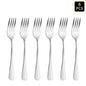 Silver stainless steel cutlery