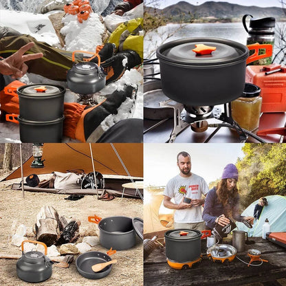 Camping Cooking set Camping Cookware Travel Tableware Outdoor Picnic