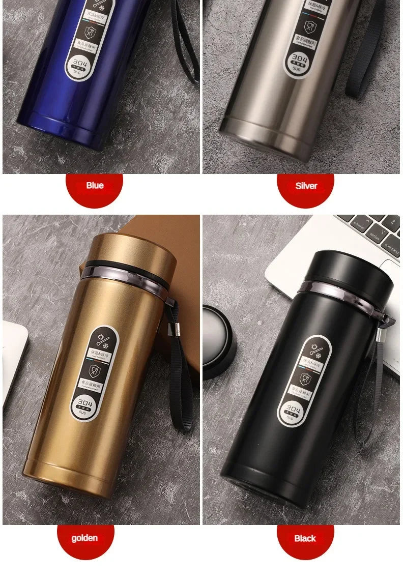 500ML-1Liter Stainless Steel Thermos Bottle with LED