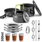 Camping Cooking set Camping Cookware Travel Tableware Outdoor Picnic