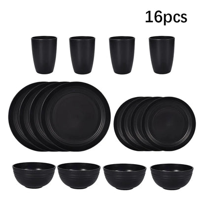 Black pp cutlery set Plate