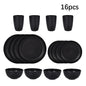Black pp cutlery set Plate