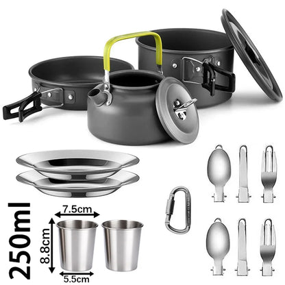Camping Cooking set Camping Cookware Travel Tableware Outdoor Picnic