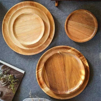 JUSTINLAU  Wooden Round Serving Platter