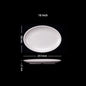Oval White Melamine Plates Dinner