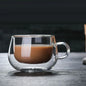 Heat Resistant High Borosilicate Glass Mug Double Wall Glass
