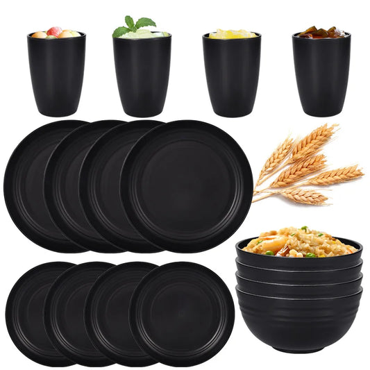 Black pp cutlery set Plate