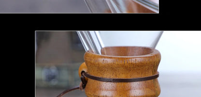 Hand Glass Coffee Kettle with Stainless Steel Filter