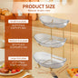 Fruit Bowl for Kitchen Counter 3 Tier Acrylic