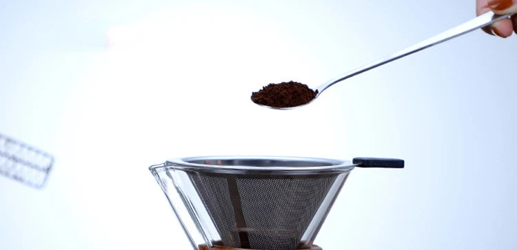 Hand Glass Coffee Kettle with Stainless Steel Filter