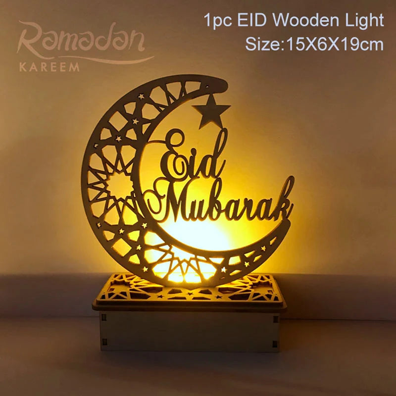 EID Mubarak Wooden Decoration