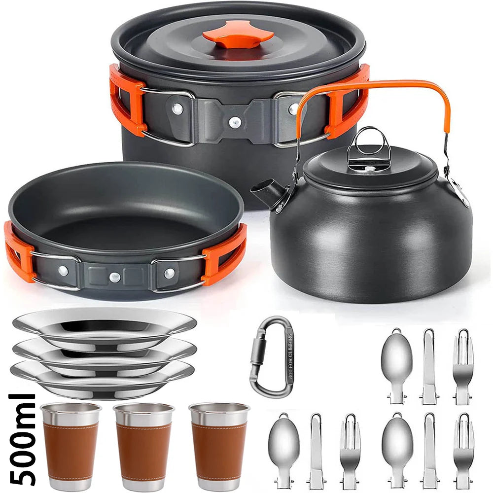 Camping Cooking set Camping Cookware Travel Tableware Outdoor Picnic