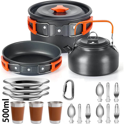 Camping Cooking set Camping Cookware Travel Tableware Outdoor Picnic