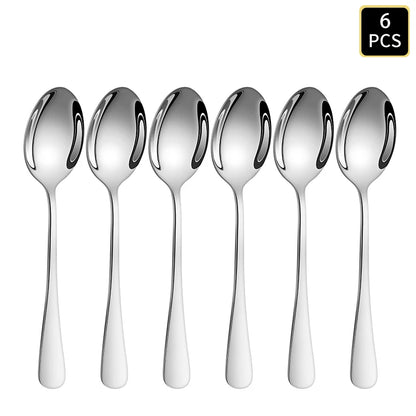 Silver stainless steel cutlery