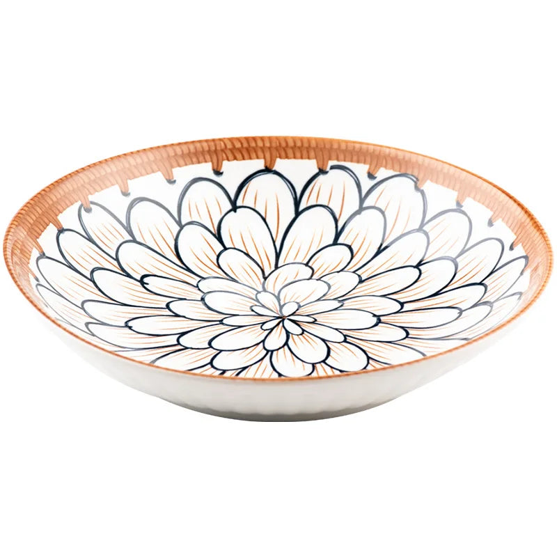 Luxury Baby Adult Dish Ceramic Japanese Style Cute