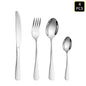 Silver stainless steel cutlery