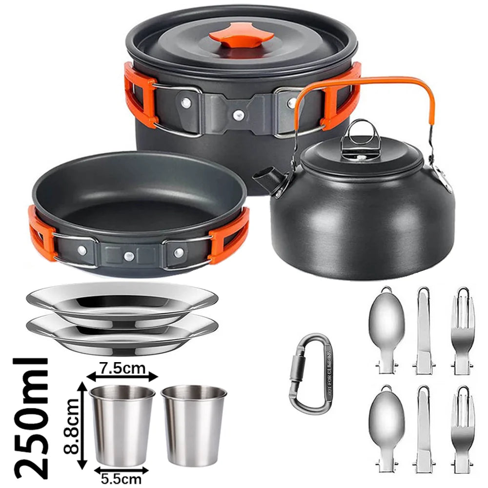 Camping Cooking set Camping Cookware Travel Tableware Outdoor Picnic