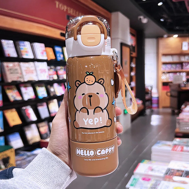 Thermos Mug Cute Kapibala Anime Kids