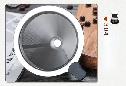 Hand Glass Coffee Kettle with Stainless Steel Filter
