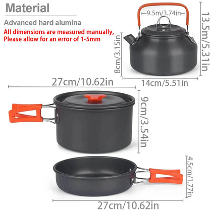 Camping Cooking set Camping Cookware Travel Tableware Outdoor Picnic