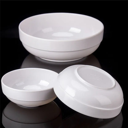 Korea Short White Melamine Bowls