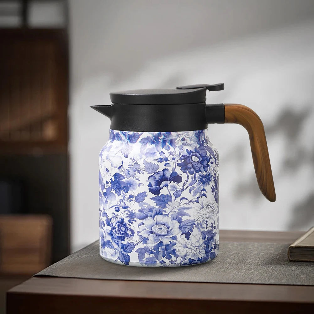 Vintage Floral Tea Thermos Stainless Steel