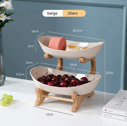 Layer Fruit Plate Home Living Room