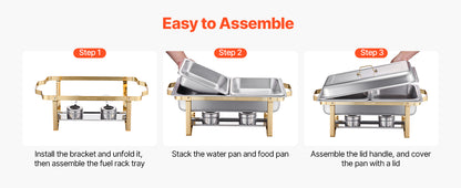 Chafing Dish Buffet Set Stainless Steel Chafer